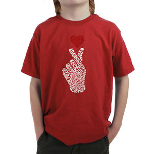 Boy's Word Art T-shirt - K-Pop